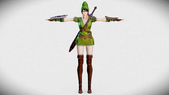 Bayonetta (Hero of Hyrule, New Hairstyle Wii U) – Modello 3D gratuito STL