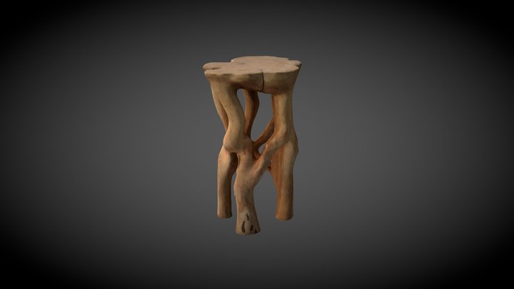 Unique Sculptural Bar Table 3D Model