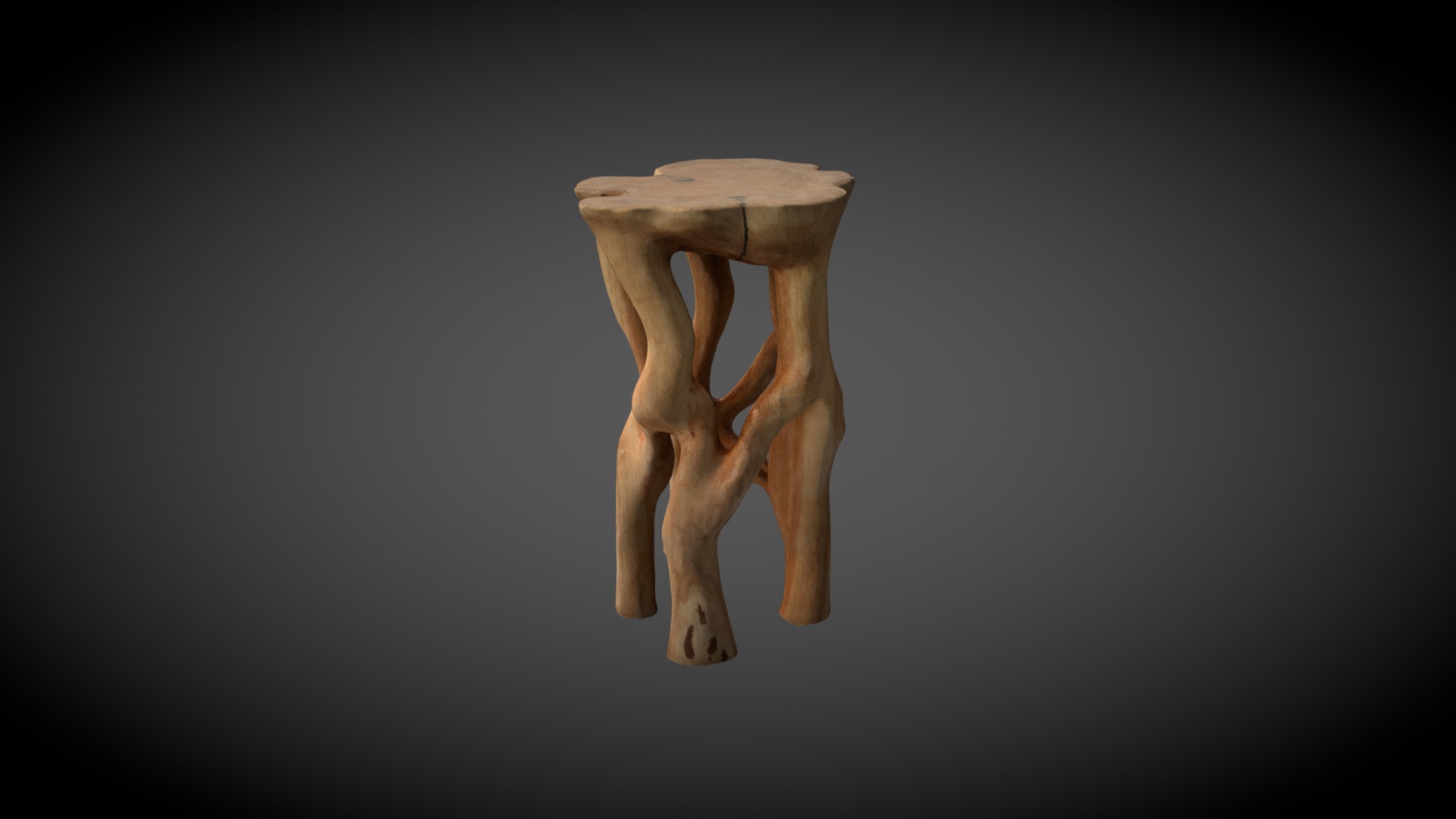 3D model Unique Sculptural Bar Table - This is a 3D model of the Unique Sculptural Bar Table. The 3D model is about a mushroom with a white background.