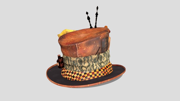 Top hat based on the mad hatter 3D Model