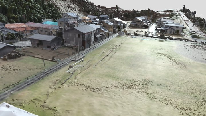 #2 Gentle slope failure on Uchinada, Ishikawa 3D Model