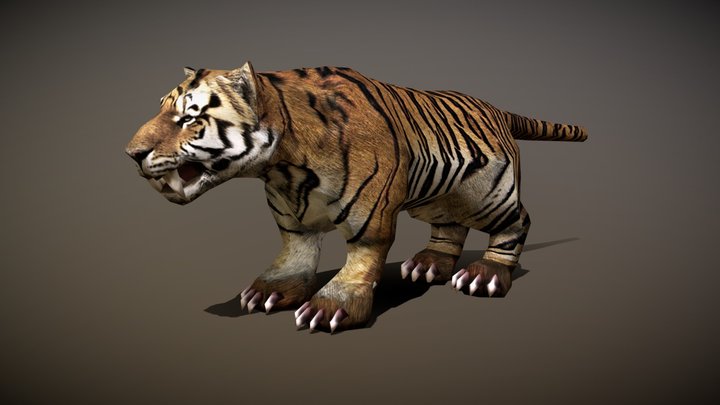 3DRT - Fantasy mounts - Tiger 3D Model
