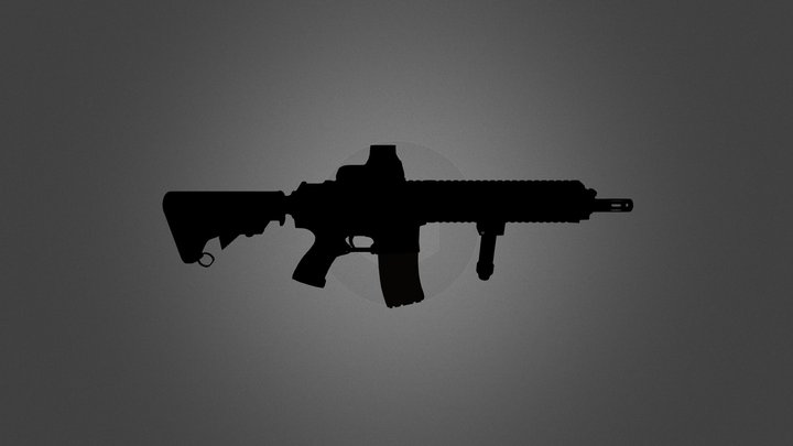 M16 Paintball Gun 3D Model