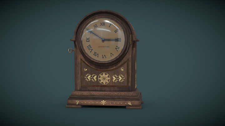 Victorian Clock 3D Model