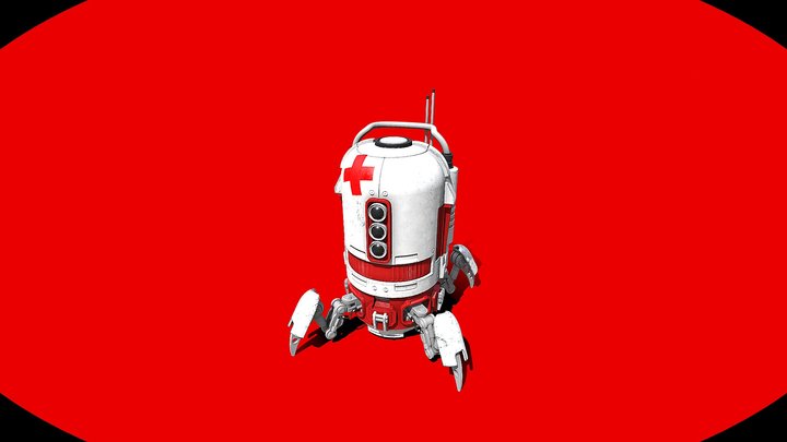 Medic Spider Bot 3D Model