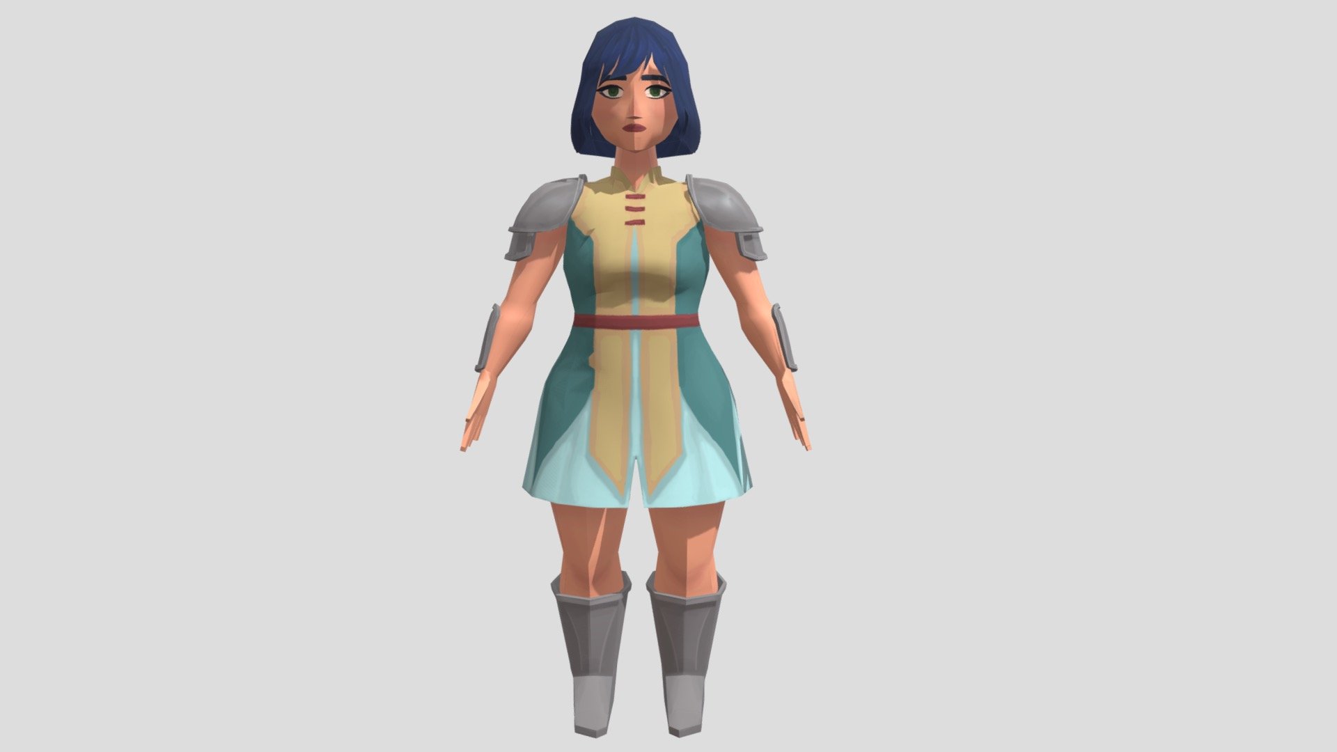 Vanya- Fantasy Character Low Poly