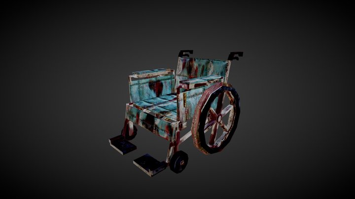 wheelchair (horror game hospital) 3D Model