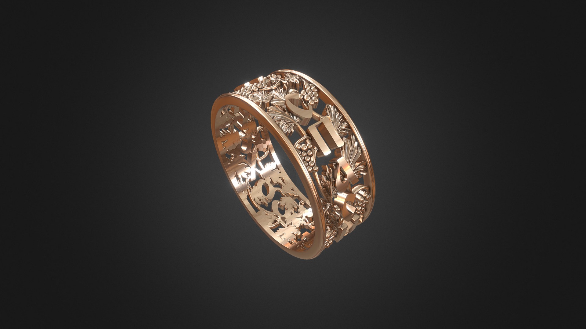 3D model 897 – Ring - This is a 3D model of the 897 - Ring. The 3D model is about a gold and silver coin.