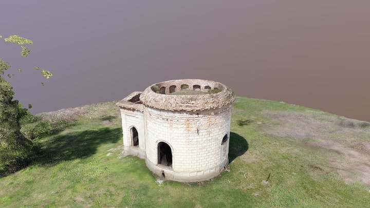 Church in the village Voskresinske 3D Model