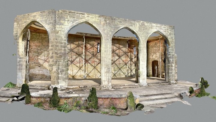 Chiddingstone Castle (backpart) 3D Model