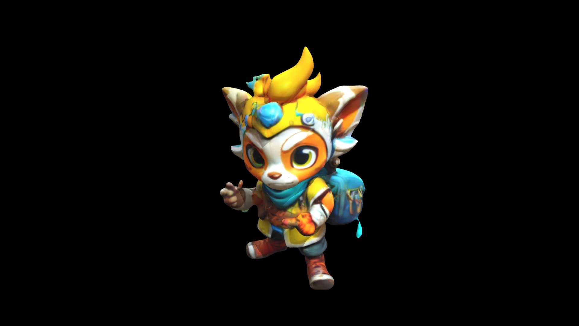 Amy, a fox character from League of Legends, sta - Download Free 3D ...