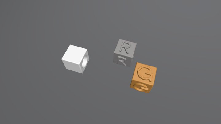 MY3D Letter Box Charm 3D Model
