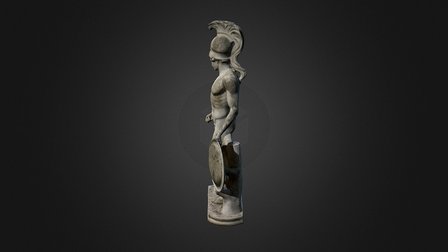 Ares Statue Sculpture_Villa Adriana_Tivoli_Italy 3D Model
