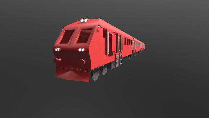 Train Engine 3D Model