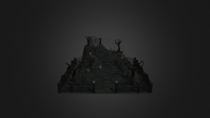 Diorama - Graveyard 3D Model