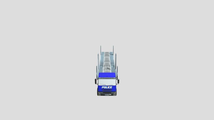 Transport Trailer Truck-3 3D Model