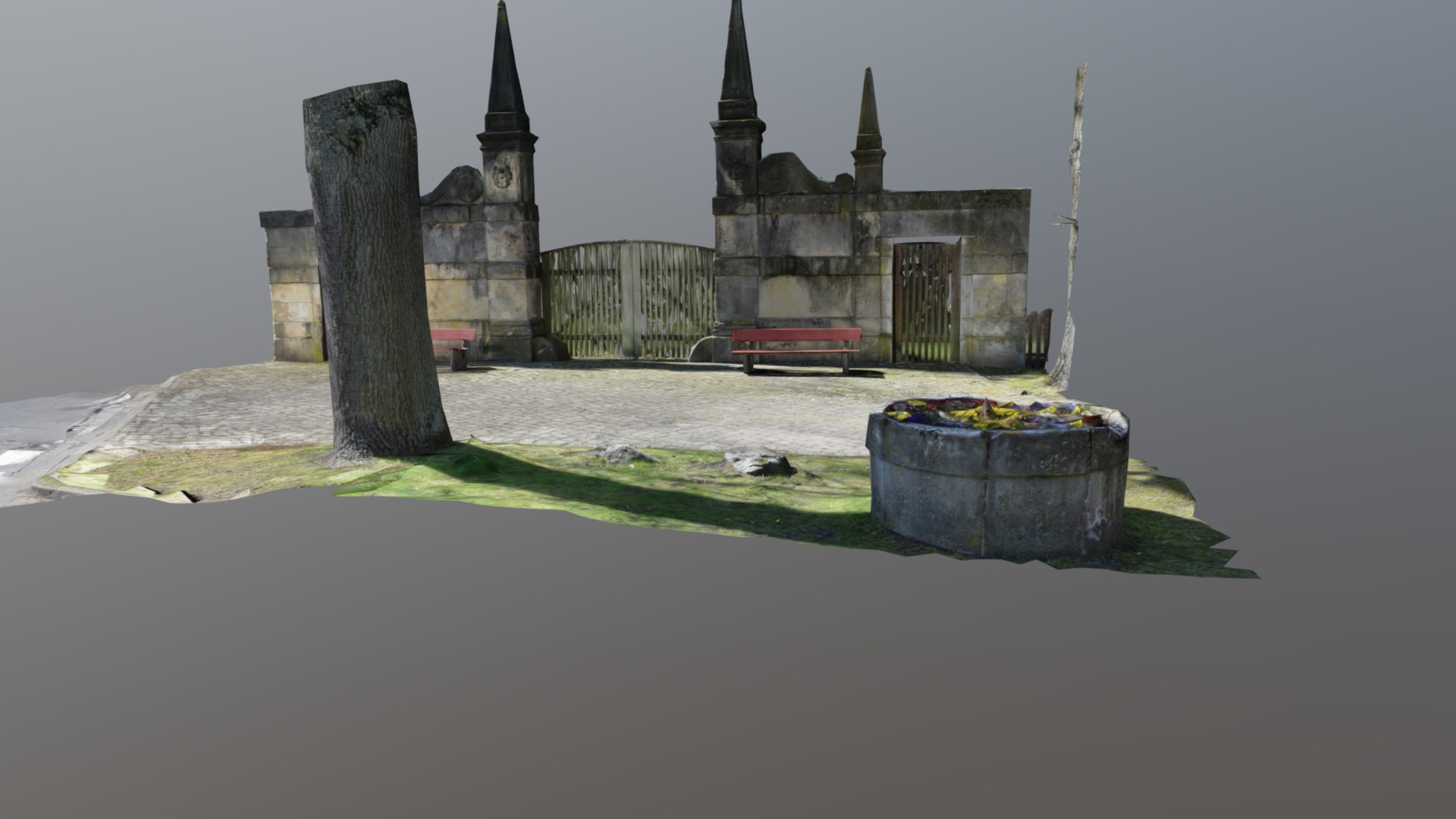 3D model Stechinellitor final - This is a 3D model of the Stechinellitor final. The 3D model is about a castle with a large stone castle.