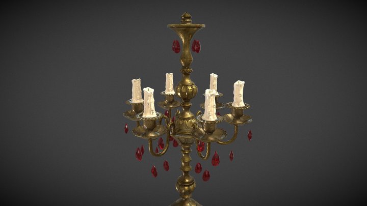 Classic candelabrum 3D Model