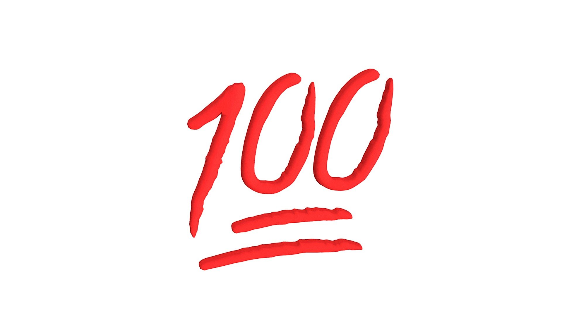 100&rdquo; emoji, made with Blender Checkout my other models in thi...