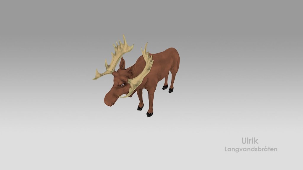 Low Poly: Moose - Anim Test