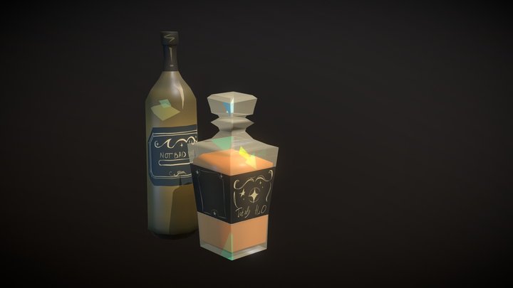 Vine Viski Bottle 3D Model