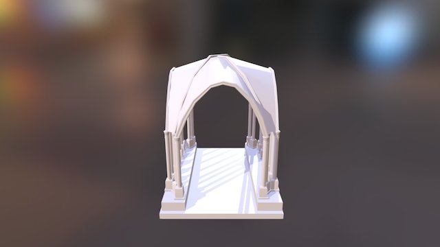 Capilla gotica 3D Model