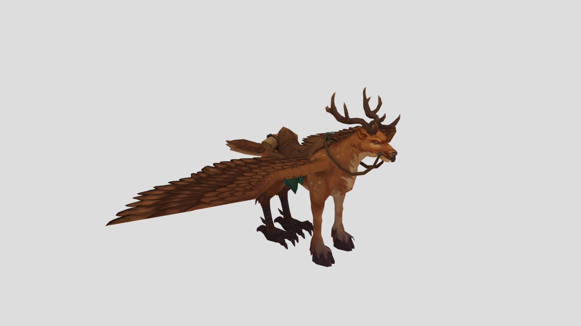 Peryton Mount - Download Free 3D model by nadinemalan [5d28dd1] - Sketchfab