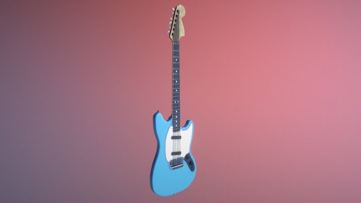 Fender Duo Sonic II 1965 3D Model