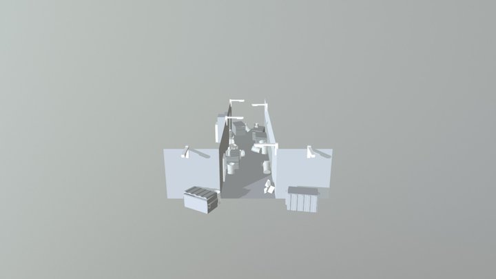 Trashed Alley 3D Model