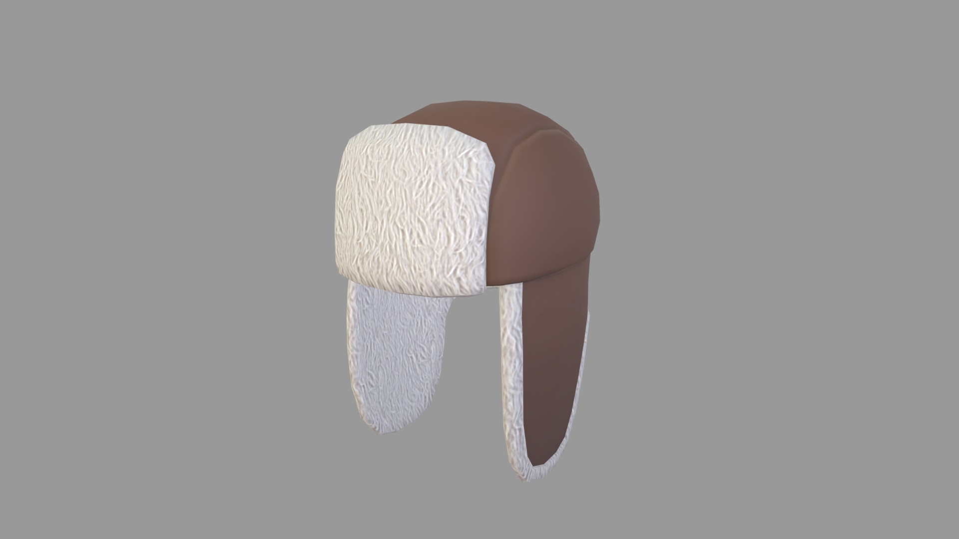 3D model Fur Hat - This is a 3D model of the Fur Hat. The 3D model is about a roll of toilet paper.