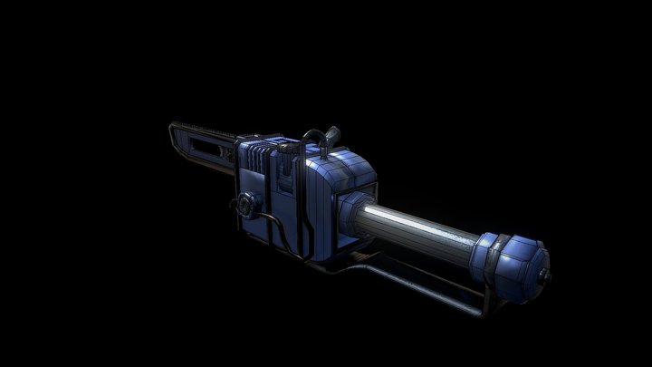 Gun Model - Fallout 4 ripper 3D Model