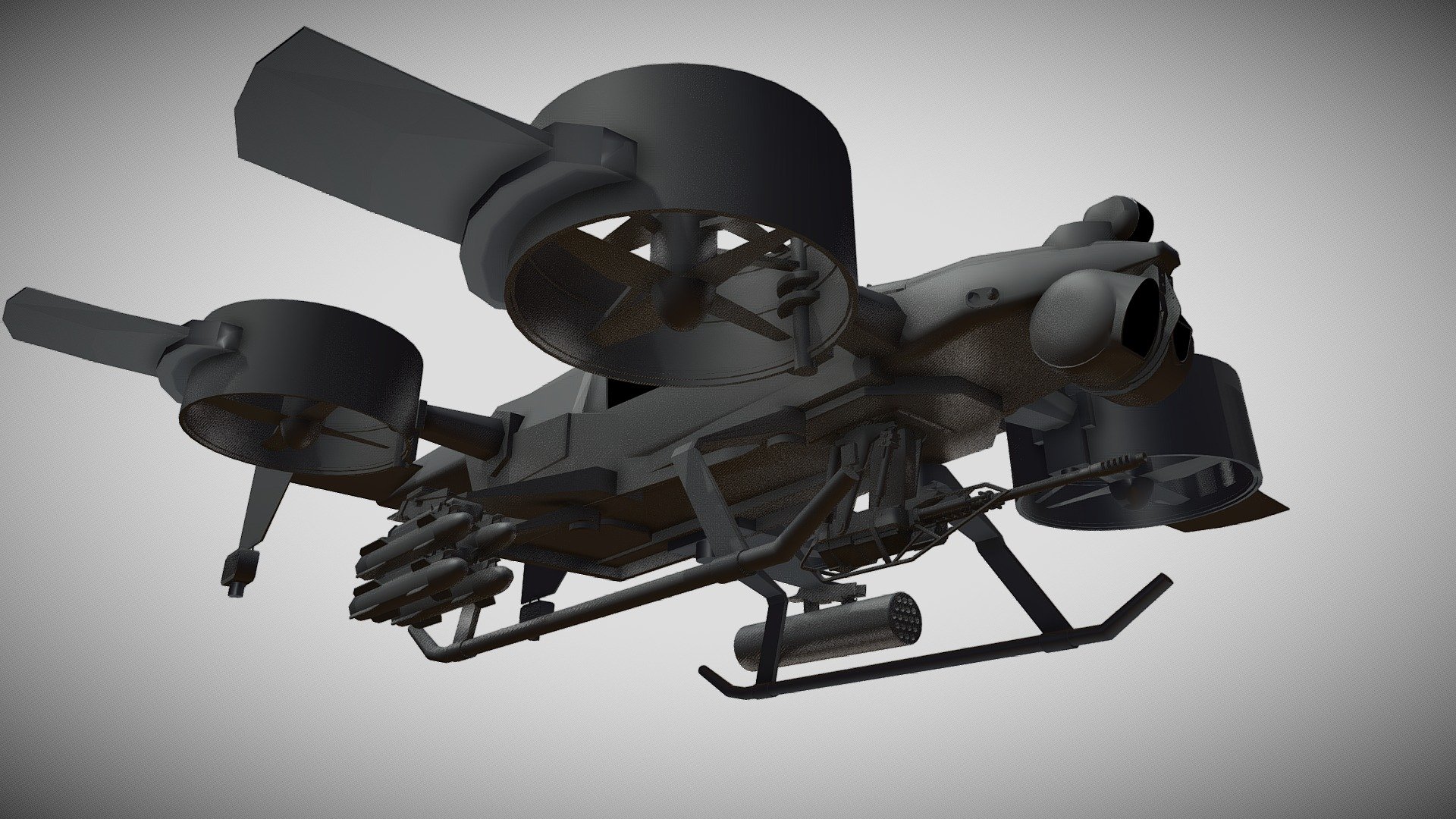 AH-21 Pawnee Attack Quadcopter - 3D model by KillCaptureDestroy ...