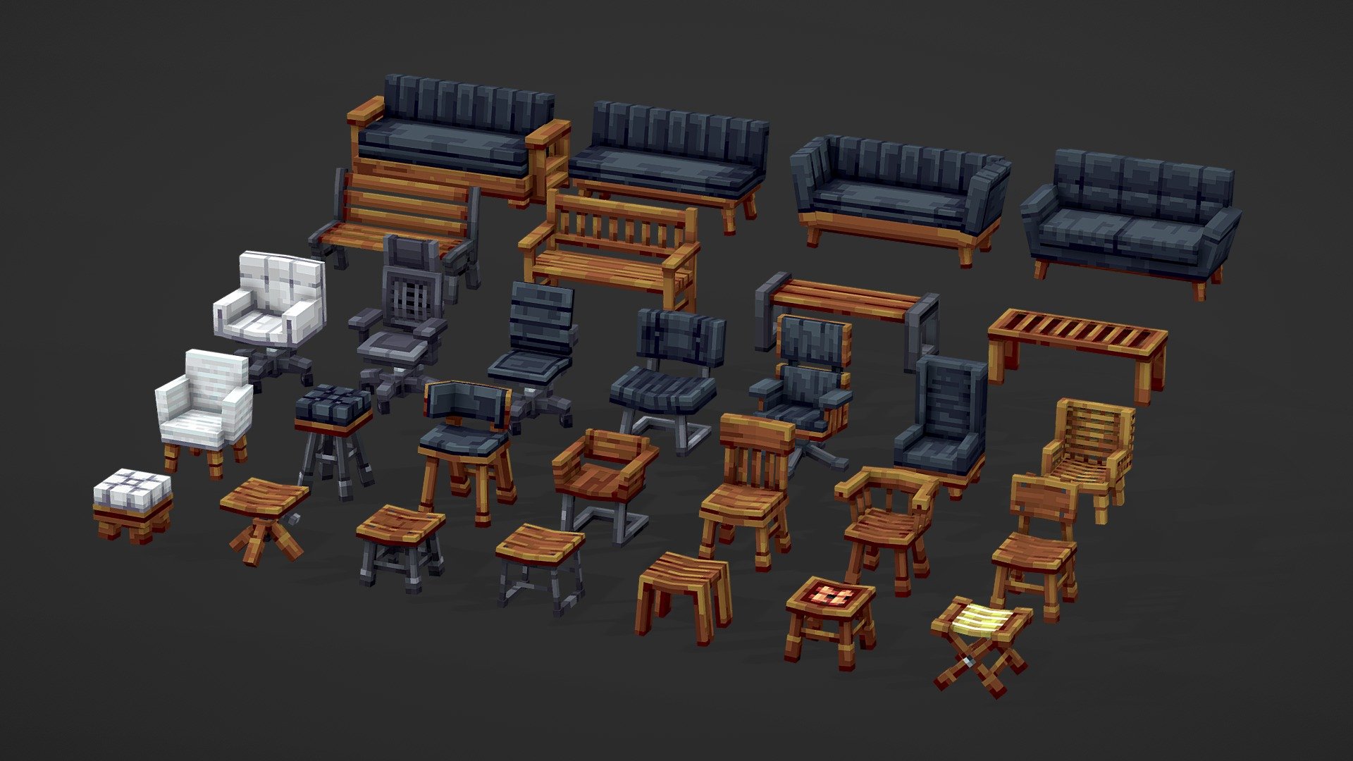 ArtStation - Minecraft Dressing Room - Sets