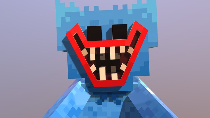 Huggy And Friends - Huggy Wuggy Jumpscare 3D Model