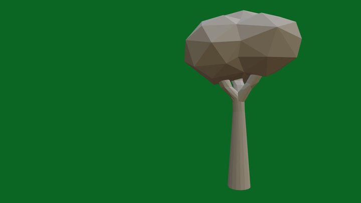 Low polygon tree 3D Model