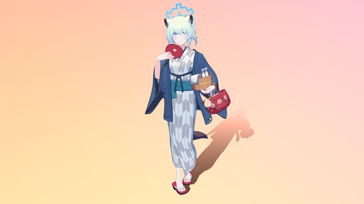 Blue Archive Shigure 3D Model