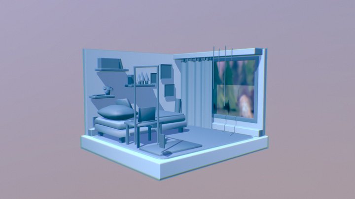 Blue Room 3D Model