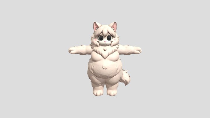 Fluffy Paws 3D Model