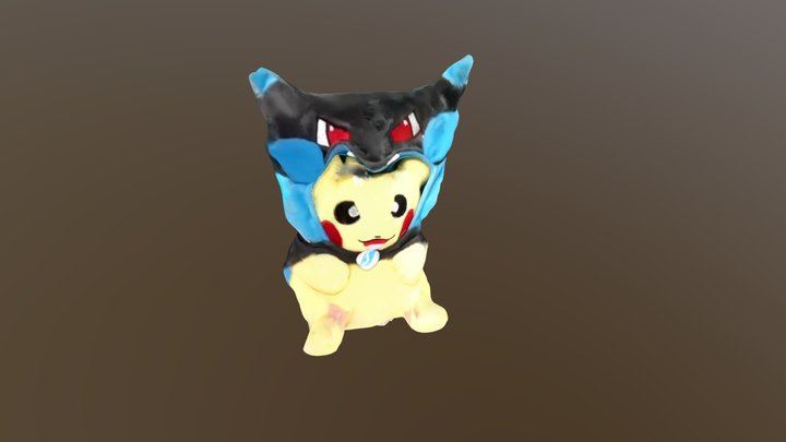 Charizard Pikachu 3D Model