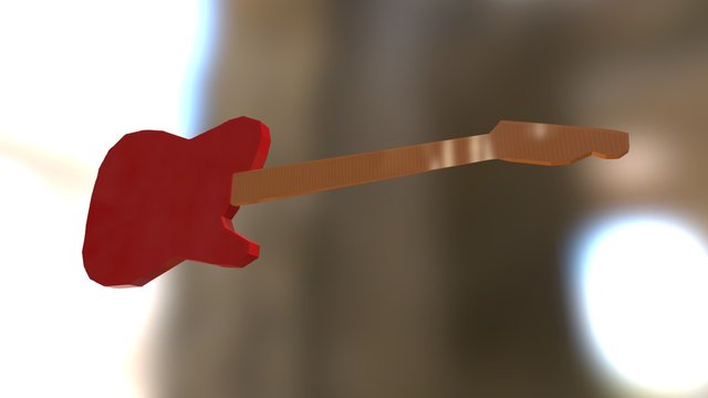 Red Telecaster 3D Model
