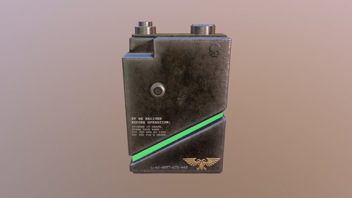 Type 1 Lasgun Ammunition - Warhammer 40,000 3D Model