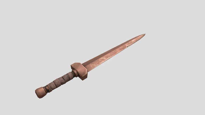 Copper Shortsword 3D Model