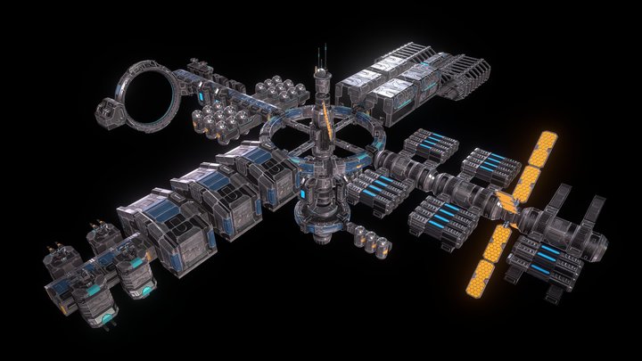 Space Stations Creator 3D Model