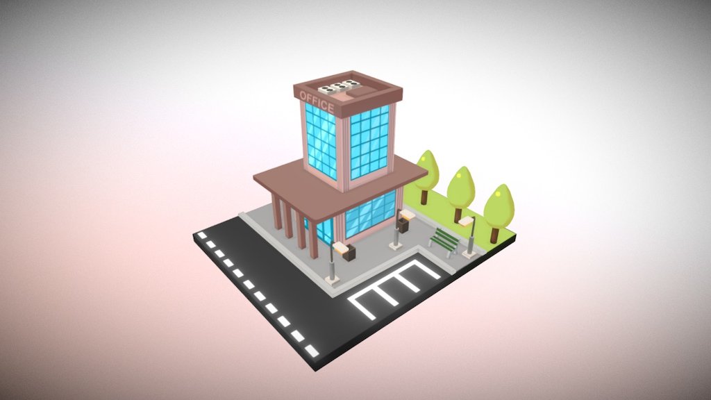 Isometric: Office — Sketchfab embed 3D viewer