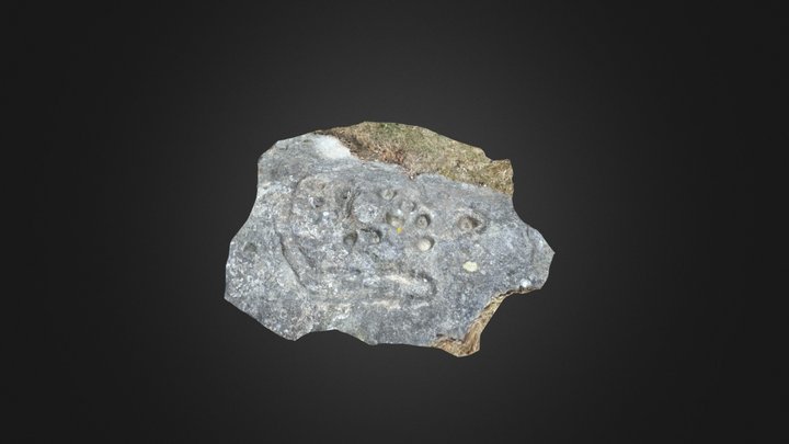 Horseshoe Rock, Lordenshaw, Northumberland. 3D Model