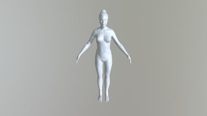 Anatomía - Señora de Mediana Edad 3D Model