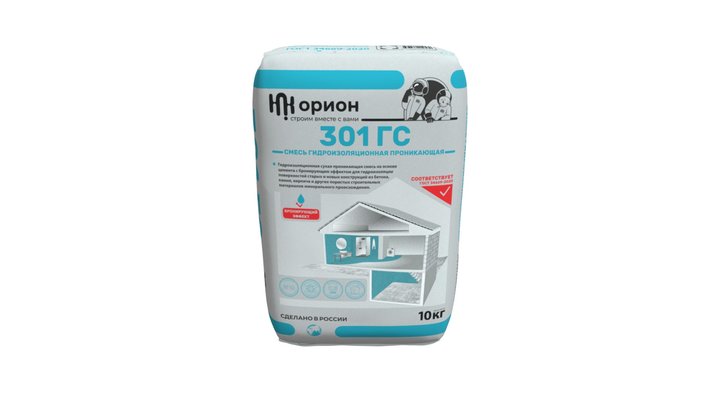 Мешок 10 кг 301 ГС с растровой печатью 3D Model