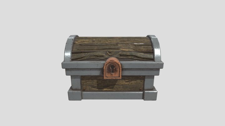 Stylized Chest 3D Model
