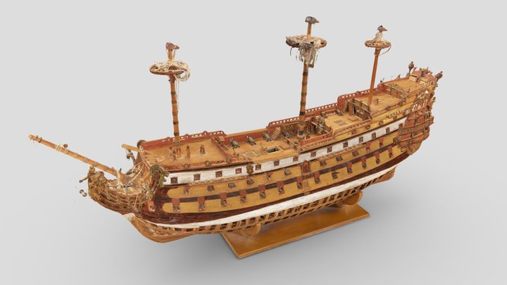 Schiffsmodell - LE SOLEIL ROYAL 3D Model