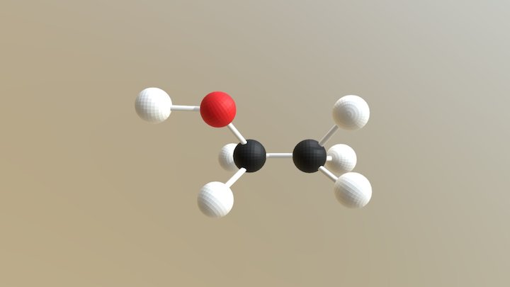 ЭТИЛОВЫЙ СПИРТ-С2Н5ОН 3D Model